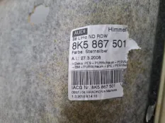 Обшивка потолка Audi A4 B8 2010 8K5867501V39 СЕДАН 8K2 2.0 TDI CAGA