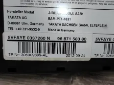 Подушка безопасности в сиденье Citroen C4 (2) 2012 8217F7 1.6 5FS (EP6C), передняя левая
