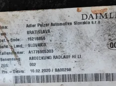 подкрылок Mercedes A200
