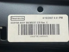 Каркас сиденья BMW X5 52107156991 E70, левый