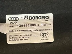 Обшивка багажника Audi RS7