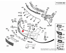 Бампер Mercedes-benz GLK-Class A20488022499999 X204, передний