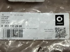Кронштейн крыла smart ForTwo A4537512900 W453, передний левый