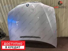 Капот BMW БМВ 3 серия E46 Седан серебристый