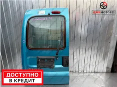 Дверь задняя левая RENAULT Kangoo Хэтчбек голубая