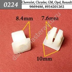 0224 Автокрепеж для Chevrolet, Chrysler, Daewoo, Ford, GM, Opel, Renault/9669486/8934201262