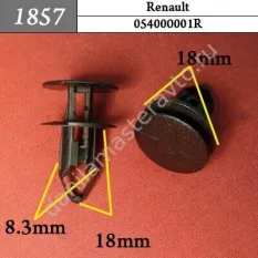 1857 Автокрепеж для Renault/054000001R