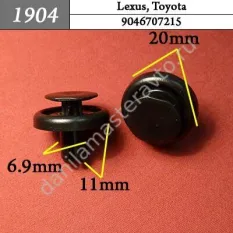 1904 Автокрепеж для Lexus, Toyota/9046707215