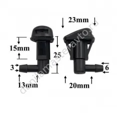 Форсунка стеклоомывателя лобового стекла для Toyota