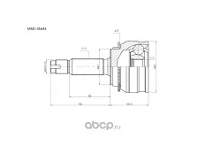Шрус наружный - MMC35A43