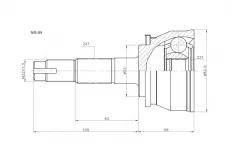 Шрус наружный - NIS04
