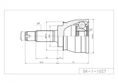 Шрус наружный - SUZ06