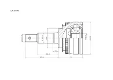 Шрус наружный - TOY28A48