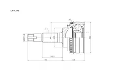 Шрус наружный - TOY01A48