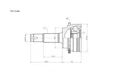 Шрус наружный - TOY71A48