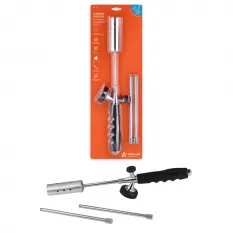 Горелка газовая AIRLINE на цанговый баллон, с трубными удлинителями сопла, анти-вспышка, ручной поджиг 78*9*5 см