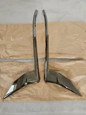 Молдинги фар (хром) Toyota Prado 150