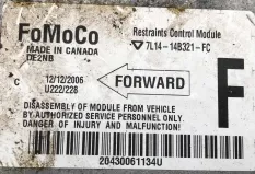 Блок управления air bag Ford  122922