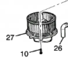 Мотор отопителя Cadillac Escalade 2015-2020 23412312 ; 23484340782 127729