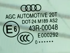 Стекло двери задней левой заднее левое Audi Q5 8R