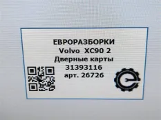 Дверные карты Volvo XC90 2 2019 31393116