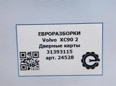 Дверные карты Volvo XC90 2 2019 31393115