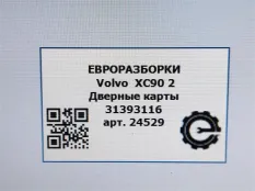 Дверные карты Volvo XC90 2 2019 31393116