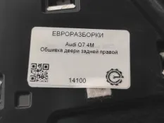 Обшивка двери задней правой Audi Q7 4M рест. 2020