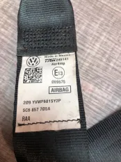 Ремень безопасности Volkswagen Jetta 2010-2018 5C6857706B A6, передний правый