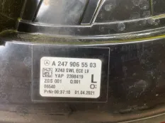 Фонарь задний левый Mercedes-Benz GLB 200 (2019-н.в) 2021 A2479065503 ВНЕДОРОЖНИК 1.3 I M282