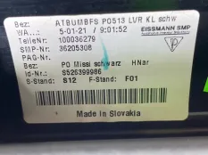Накладка центральной консоли Porsche Taycan 2021 9J1857004D0D7 9J1 EBFA, передняя правая