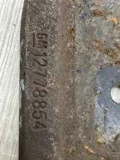 Кронштейн тормозного суппорта Opel Astra 2013 12778854 J P10 5D РЕСТАЙЛИНГ A14XER, задний правый