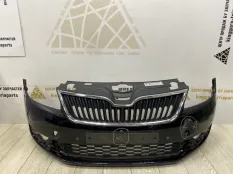 Бампер Skoda Rapid 2013 60U807221F, передний