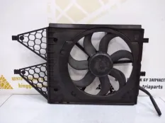 Вентилятор охлаждения в сборе Skoda Fabia 2014 6R0121207 2 5J2 РЕСТАЙЛИНГ CBZB 1.2