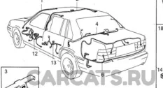 Проводка задней левой двери Volvo 960 S\V90 Volvo