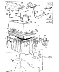 Пластина подогрева передняя Volvo 960 СЕДАН B6304S