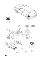 Проставка пружины Opel Astra