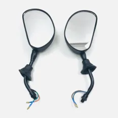 Зеркала 074 пластик бобовидные черные