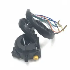 Переключатель Альфа левый черный с проводом