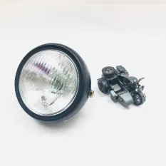 Фара Альфа круглая черная