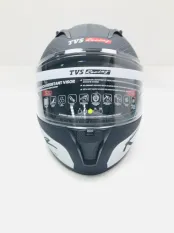 Шлем TVS Racing India Street D/V Dull Black Red L