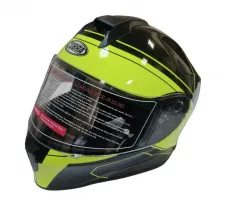 Шлем детский интеграл Cobra EC H151 чёрный и лайм