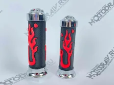 Ручки руля красное пламя на черном фоне 3428326E