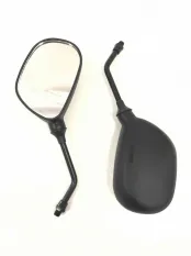 Зеркала d10 пластик бобовидные чёрные