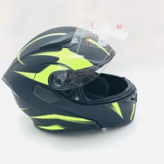 Шлем модуляр Cobra JK902 черно-зеленый с очками ра