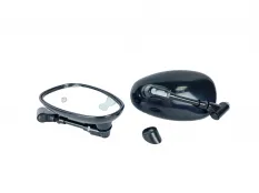 Зеркала d10 каплевидные объёмные чёрные