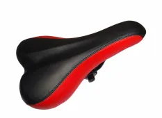 Сиденье вело 270х155мм черно-красное Hualong