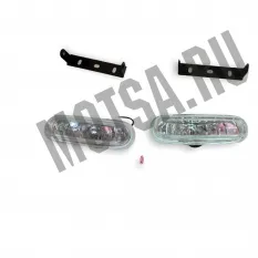 Фары галогеновые c кронштейном 12V55Вт лампа Н3