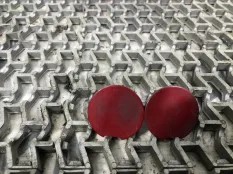 Заглушка (решетка) в бампер задний Honda Civic