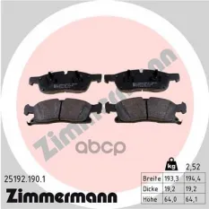 Колодки тормозные 251921901 Zimmermann